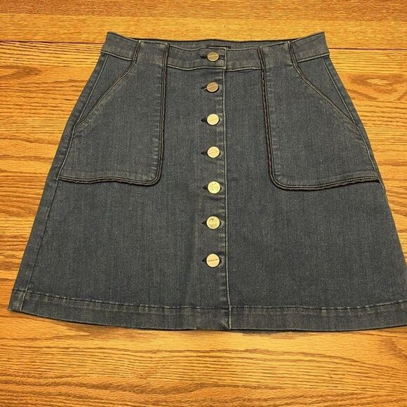 Marciano Button Down Denim Skirt Women’s 27 - Picture 1 of 5